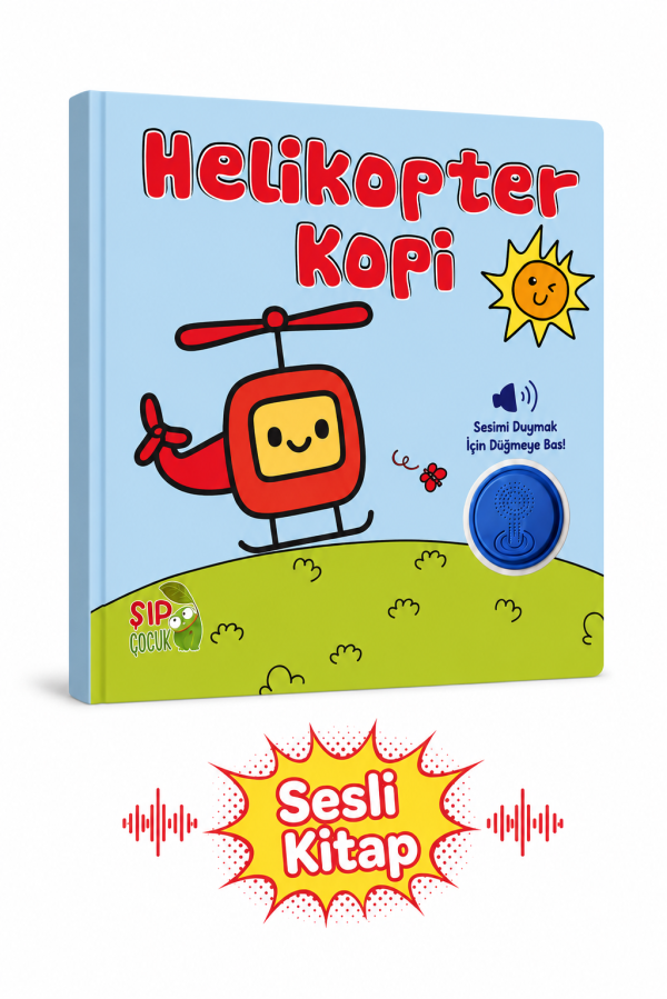 HELİKOPTER KOPİ ÇOCUK SESLİ KİTAP EĞİTİCİ HİKAYE KİTABI