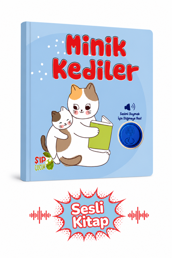 MİNİK KEDİLER ÇOCUK SESLİ KİTAP EĞİTİCİ HİKAYE KİTABI